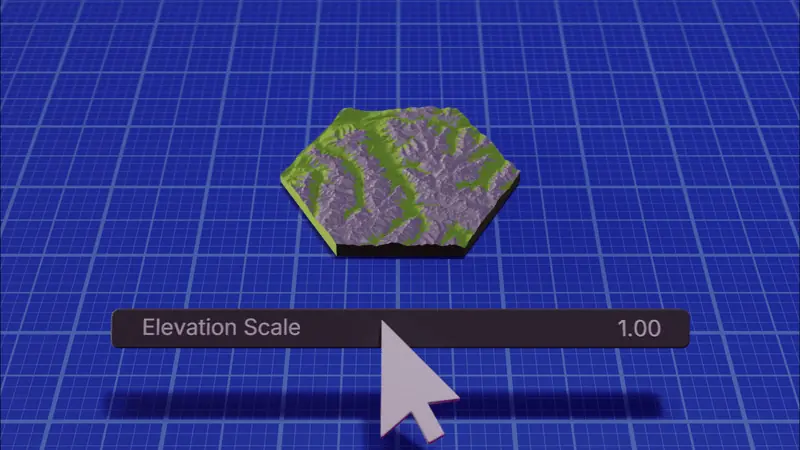 Elevation Scale setting demonstration