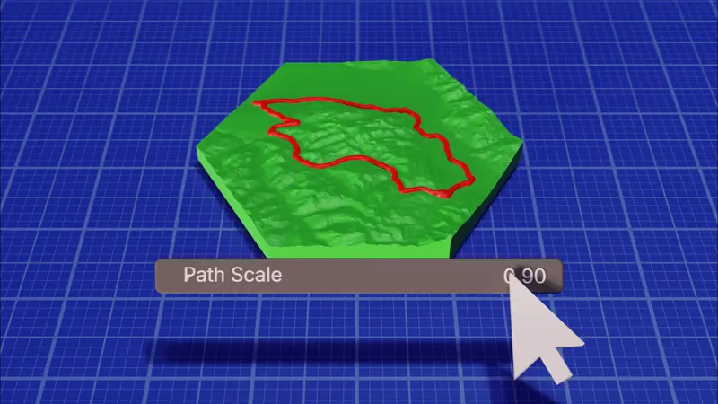 Path Scale setting demonstration
